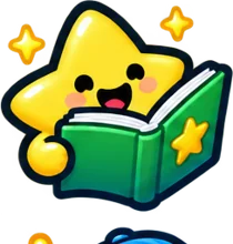 Twinkle with a book